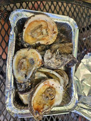 Chargrilled oysters