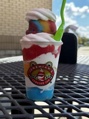 Strawberry, Mango, and Blue Razz Medium Gelati