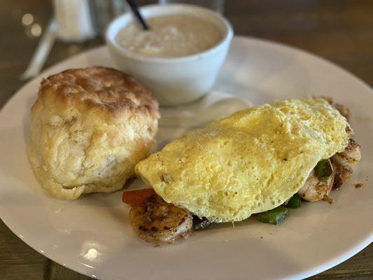 Blue Crab & Shrimp Omelet