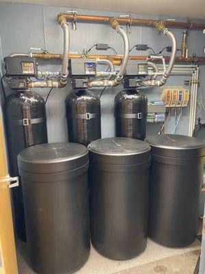 Water softeners! This is in a commercial building