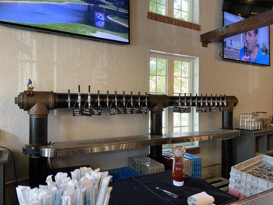 Beer on tap