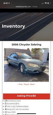 Chrysler in question.