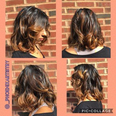 Haircut w/ blow dry and curl by Shakirah