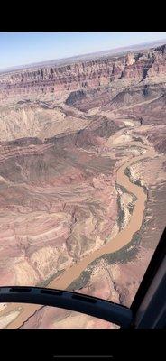 Flight above Grand Canyon