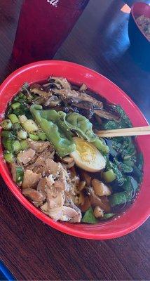 Shiitake Ramen With Extra Chicken