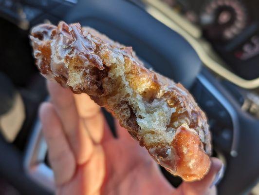 Cross-section of my apple fritter