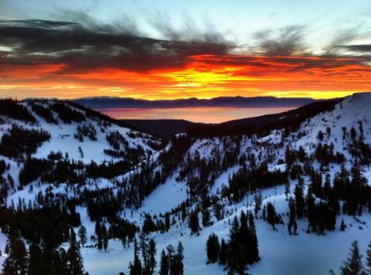 Alpine Meadows winter sunrise