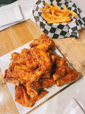 Soy garlic chicken wings