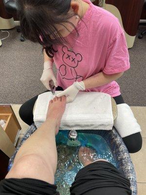 Pedicure time! 6/15/22