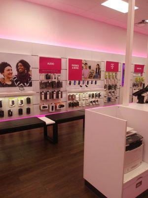 Inside the T-Mobile store