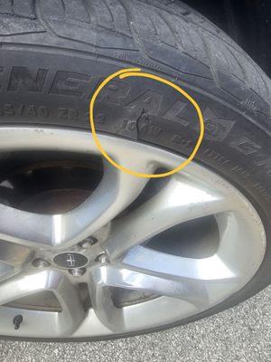 Cracked tire!