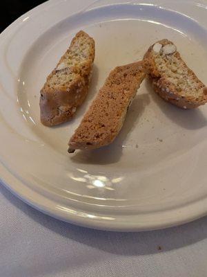 Biscotti that came with cappuccino