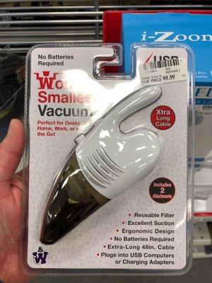 I was tempted to get this because I love vacuum cleaners so much. Even though I'm sure it doesn't work that well.