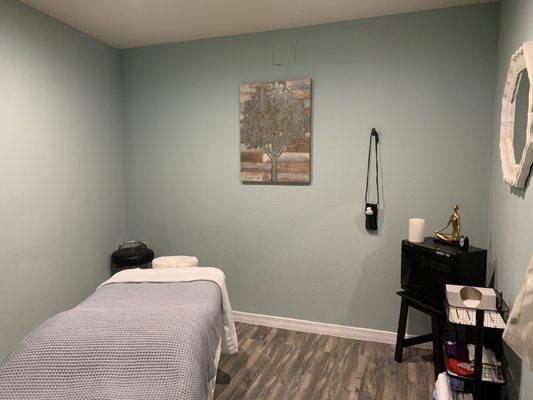 One of our massage therapy rooms.