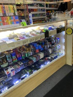 The variety of mods, Vapes, grinders, and scales! Great selection