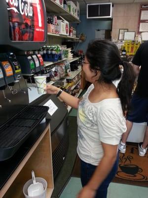 The new soda and ice machine work great!