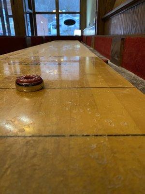 Shuffle Board tht is awesome to sit and play with.