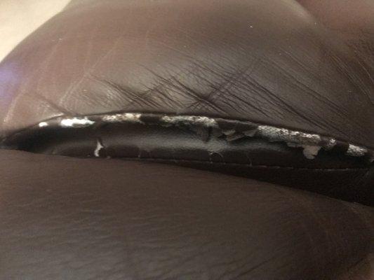 Old sofa damage