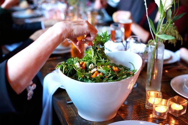 Super yummy salad. Photo credit: Angie Lyons