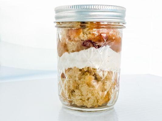 Caramel Apple Pie Cake Jar