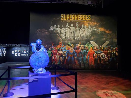 Myth of Superheroes exhibit