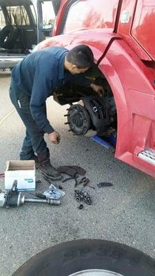 Changing brakes