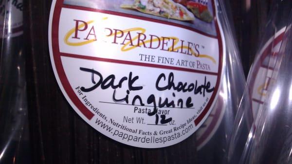 YES THAT SAYS DARK CHOCOLATE LNGUINE