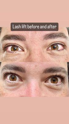 Lash lift photo