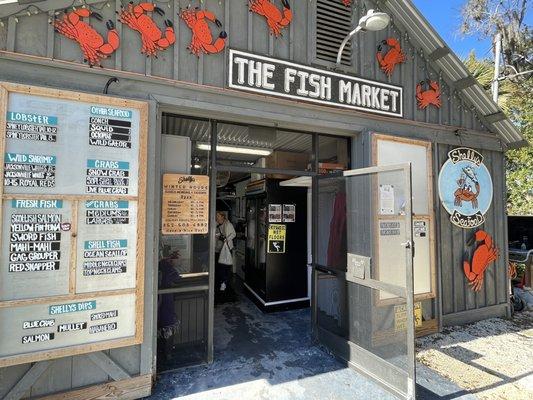 Fish market outside