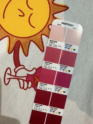 Pantone color matching!