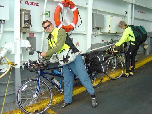 Rent bike here, ride to ferry, commence island hopping.