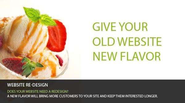 Give your old website new flavor!