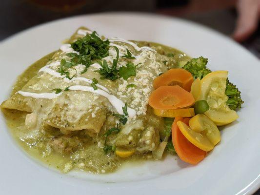 Enchiladas verdes