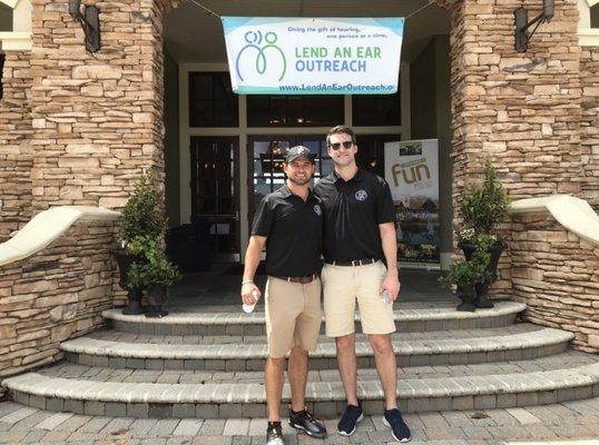 Volunteering at the Lend An Ear Outreach Charity Golf Tournament at St. Johns Country Club on April 4, 2018.