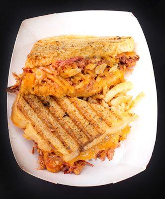 Cowboy Grilled Cheese - BBQ Pulled Pork