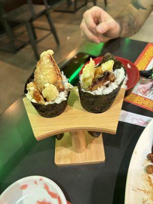 Tempura hand roll