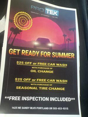 One of their spam flyers they leave on every car. You're just leaving trash on people's cars to promote your awful business!