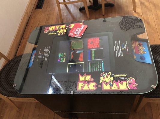 Ms Pac-Man two player cocktail table.