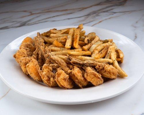 Combo #6 10 Fried Shrimp and Fries