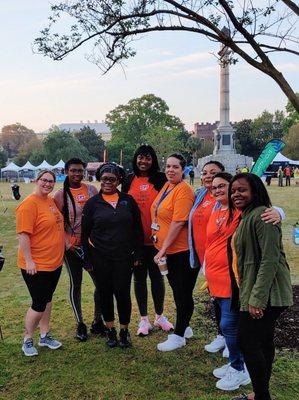 Southeastern Institute Charleston volunteers at the 2019 Bridge Run.