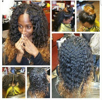 Vixen sew in. This style is for girls with naturally full hair. And want diversity.