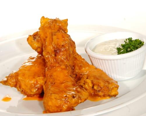 Chicken Lips    A huge piece of all white meat chicken breast that is hand cut, hand battered, deep fried and sauced!