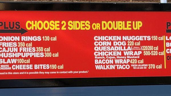 These are sides. I mean, corn dogs and nuggets for sides?!?!