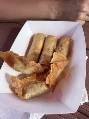 Spring rolls and wontons