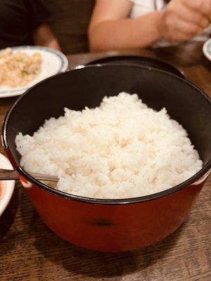 Steamed white rice