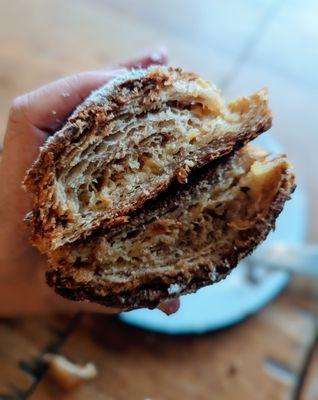 Pistachio passion fruit croissant