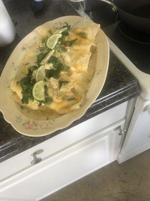 Gluten Free Chicken Enchilada Verde