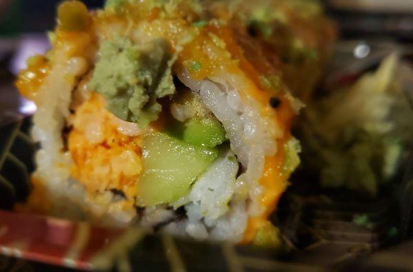 Wasabi crunch roll