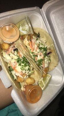 Shrimp tacos