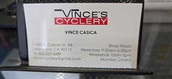 Vince’s Cyclery